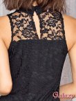 画像10: 首元パールビーズ飾り*総レースデザインストレッチミニドレス*2color*M/L (10)
