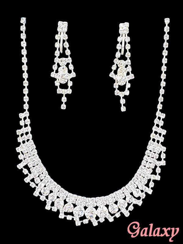 画像5: ゆらゆらストーンアクセサリー2点セット【ネックレス・イヤリング】 (5)