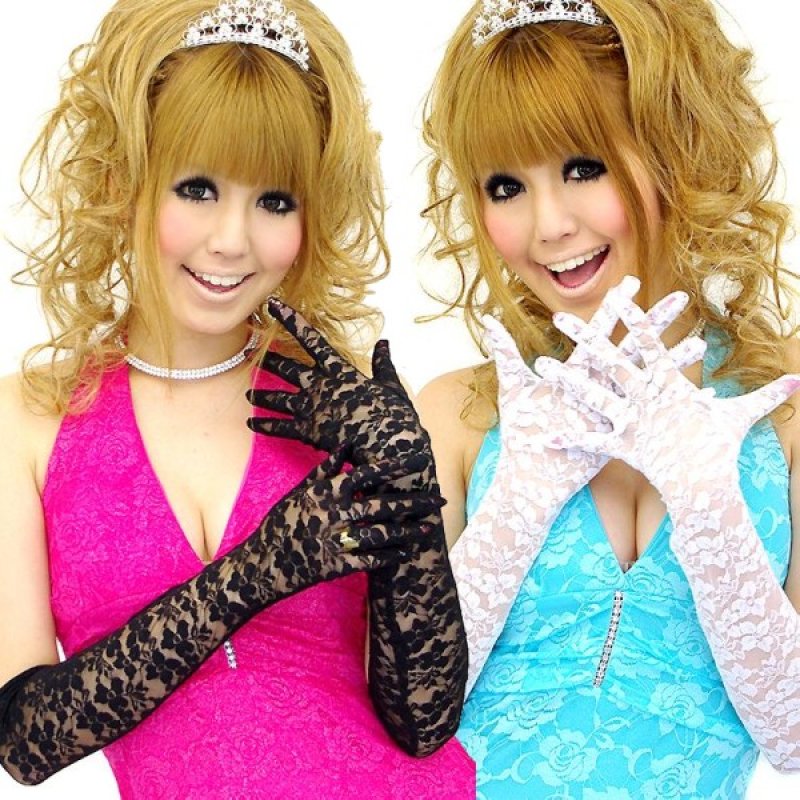 画像3: 総フラワーレース*ロンググローブ*2color
