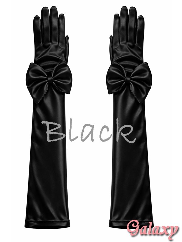 画像4: デカリボン*ストレッチサテン*ロンググローブ*4color (4)