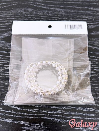 画像2: パール×クリアビジュ*5連スパイラル*ブレスレット