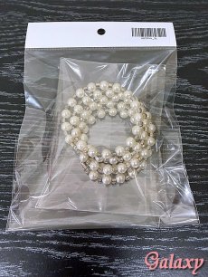 画像8: BIGパール×クリアビジュ*5連スパイラル*ブレスレット (8)