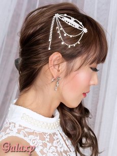 画像2: コーム付き*ラインスートン*ヘッドドレス*ヘアアクセサリー (2)