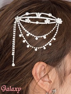 画像3: コーム付き*ラインスートン*ヘッドドレス*ヘアアクセサリー (3)