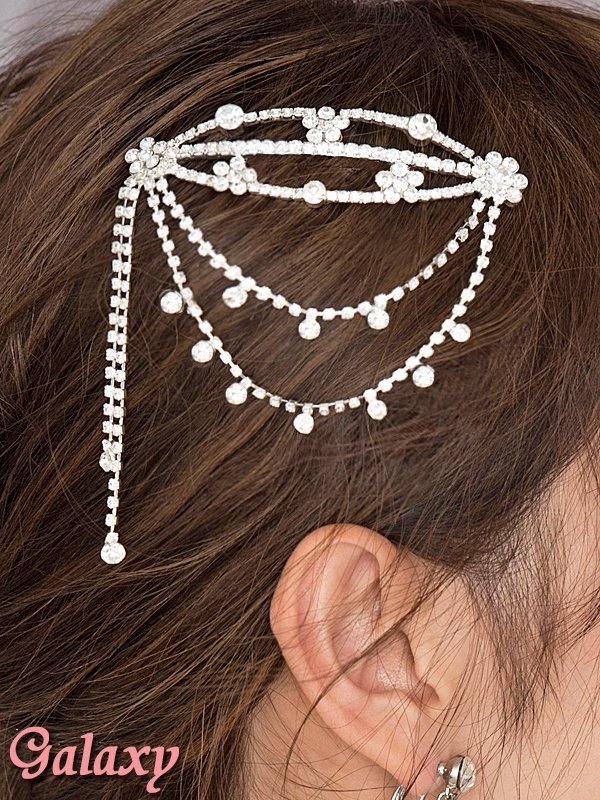 画像3: コーム付き*ラインスートン*ヘッドドレス*ヘアアクセサリー (3)