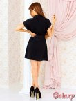 画像5: ウエストリボンベルト付き*フロントジップアップ*半袖ミニ*シャツワンピース*M/L/XL (5)