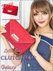 画像1: 2way*レターバッグデザイン*花柄レース*クラッチバッグ*1color (1)