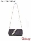 画像5: 3way*チェーンショルダー付き*アコーディオンプリーツ*ビージューサテンクラッチバッグ*1color (5)