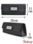 画像3: 3way*チェーンショルダー付き*プリーツ×ビジュー*クラッチバッグ*1color (3)