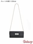 画像5: 3way*チェーンショルダー付き*プリーツ×ビジュー*クラッチバッグ*1color (5)