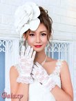 画像5: クラシカルフラワー*総レース*フリルカフ*ショートグローブ*2color (5)